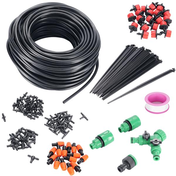 Système Arrosage Automatique 136 Pièces - Tuyau 2x 40m modulable - Économique en eau Jardin, Balcon - Compatible raccords standards