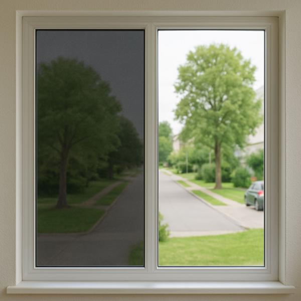 8er-Set Sichtschutzfolie grau-matt, 60 x 200 cm - selbstklebende Fensterfolie mit UV-Schutz - hitzereduzierend & ideal für Fenster, Büro & Wohnräume