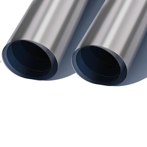 4er-Set Sichtschutzfolie silber-matt, 60 x 200 cm - selbstklebende Spiegelfolie mit UV-Schutz - hitzereduzierend & ideal für Fenster, Büro & Wohnräume