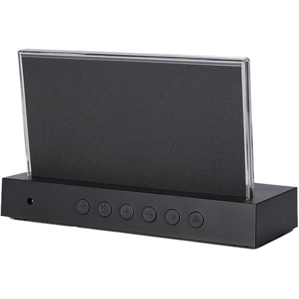 Moderne Funk-Wetterstation farbig: Rahmenloses LCD-Display für präzise Wetterprognose & Hygrometer – Mit Aussensensor