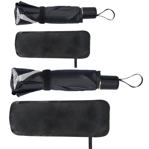 Pare-soleil isolant pour pare-brise 125 x 65 cm – format parapluie – protection UV50+ – garde l’intérieur de la voiture frais