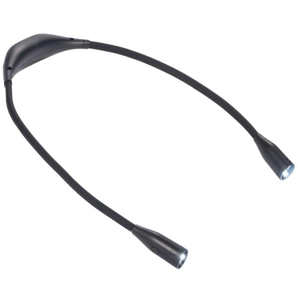 LED-Leseleuchte zum Umhängen – Dimmbare Akku-Leselampe mit 3 Farbtemperaturen, flexiblen Schwanenhälsen & 6 Stunden Leuchtdauer