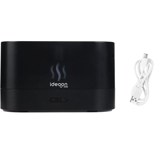 Stilvoller Aroma Diffuser mit Flammeneffekt – Ultraleiser Ultraschall Duftbefeuchter, USB, Auto-Stop, 10h Laufzeit für Schlafzimmer & Büro