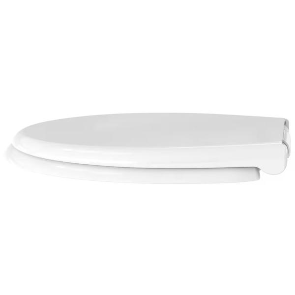 Couvercle de WC robuste 2 en 1 avec insert enfant & abaissement automatique Soft Close, 44,5 x 37,2 cm, blanc, fonction Quick Release pour un nettoyage facile