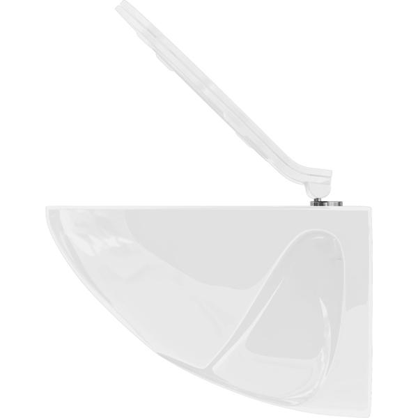 Sedile WC extrapiatto con meccanismo soft-close, bianco, design sottile con funzione di sgancio rapido per una facile pulizia