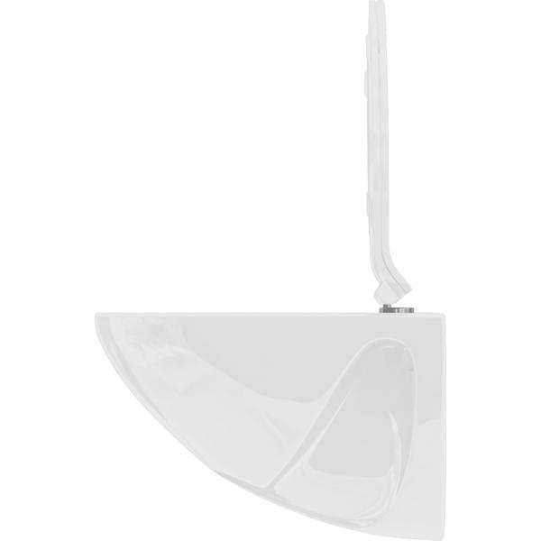 Sedile WC extrapiatto con meccanismo soft-close, bianco, design sottile con funzione di sgancio rapido per una facile pulizia