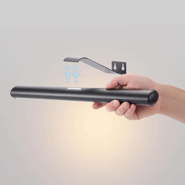 Elegante Wand- und Bildleuchte mit Fernbedienung & Touch Schalter, USB- & Akkubetrieb, dimmbar: Eine flexible LED-Lampe für Kunst & Ambiente