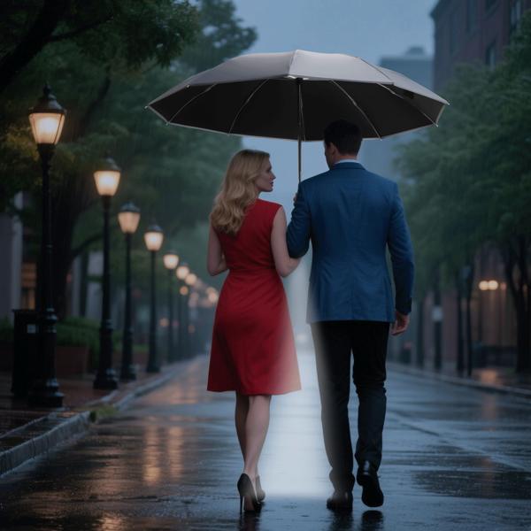 Faltbarer Regenschirm mit LED-Taschenlampe, Ø105 cm, anthrazit: Ein perfekter Allwetter-Begleiter für Dunkelheit & Regenschauer