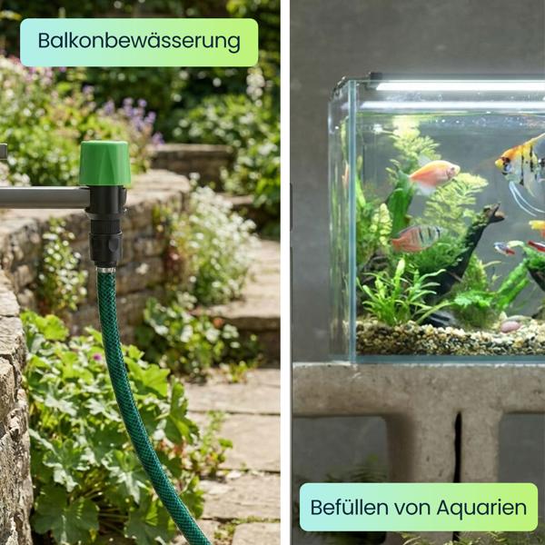 2er-Set Universal Wasserhahn Adapter: Macht jeden Hahn zum Schlauchanschluss für Garten & Haushalt, einfach zu montieren, für flexible Bewässerung