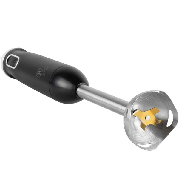 Vielseitiges Stabmixer-Set, 800W, mattschwarz: Schneebesen, Milchaufschäumer & Pürierstab, Universal-Zerkleinerer für Hobbyköche & Profis