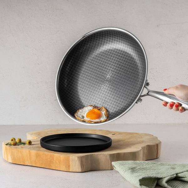 Premium Kochgeschirr-Set 6-teilig aus Edelstahl – Töpfe und Pfannen, kratzfest, spülmaschinengeeignet, backofentauglich bis 300°C