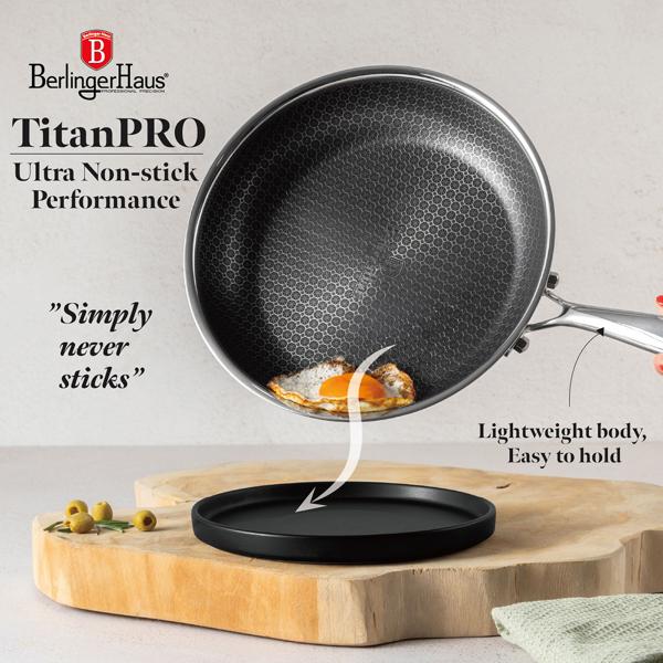 Premium Kochgeschirr-Set 8-teilig aus Edelstahl – Töpfe und Pfannen mit Deckel, kratzfest, spülmaschinengeeignet, backofentauglich bis 300°C