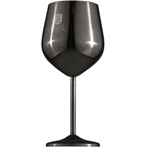 Elegantes 4tlg. Metall Weinglas Set, schwarz: Unzerbrechlich & stilvoll für Weinliebhaber, Robust, kühlend & für besondere Momente 