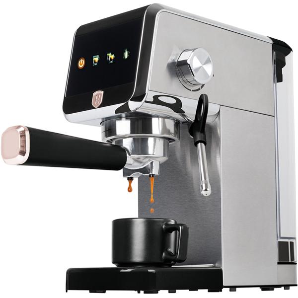 Digitale Siebträger-Espressomaschine, 20 bar: Schwarz-Roségold, 1350 Watt, Für den perfekten Kaffeegenuss