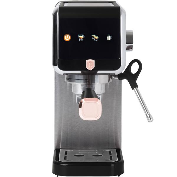 Digitale Siebträger-Espressomaschine, 20 bar: Schwarz-Roségold, 1350 Watt, Für den perfekten Kaffeegenuss