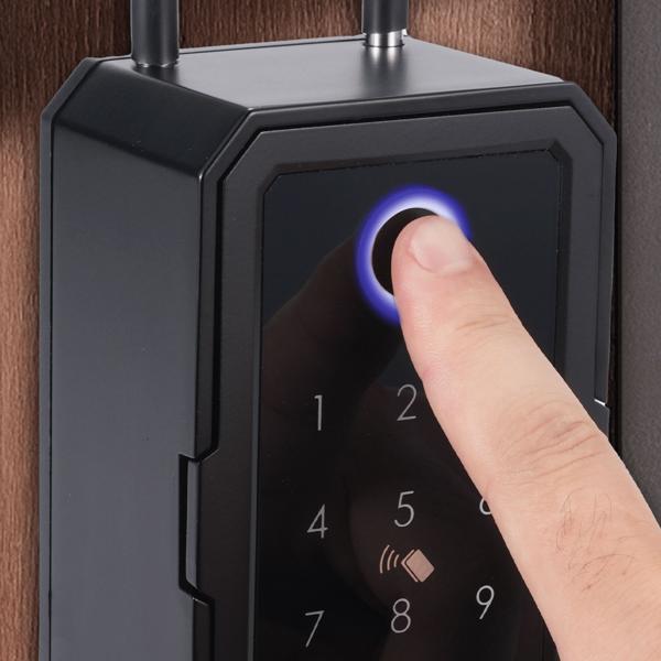 Smarter Schlüssel-Safe mit Fingerabdruck, PIN, Transponder-Karte, Bluetooth – Eine sichere Keybox für Haus, Büro & Ferienwohnung