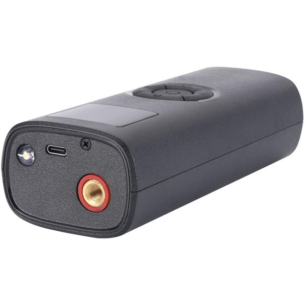 Akku Kompressor - Mobile Luftpumpe für Reifen & Bälle - 150 psi - 4.000 mAh Akku - LCD-Display - LED-Licht - inkl. Adapterset