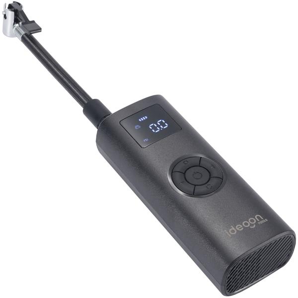 Akku Kompressor - Mobile Luftpumpe für Reifen & Bälle - 150 psi - 4.000 mAh Akku - LCD-Display - LED-Licht - inkl. Adapterset