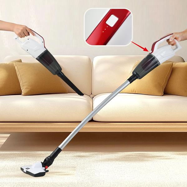 Multifunktionaler 2in1 Akku-Staubsauger Nass- & Trocken: Kraftvolle 7 kPa & HEPA-Filter – Beutellos & kabellos für makellose Sauberkeit in Haus & Auto