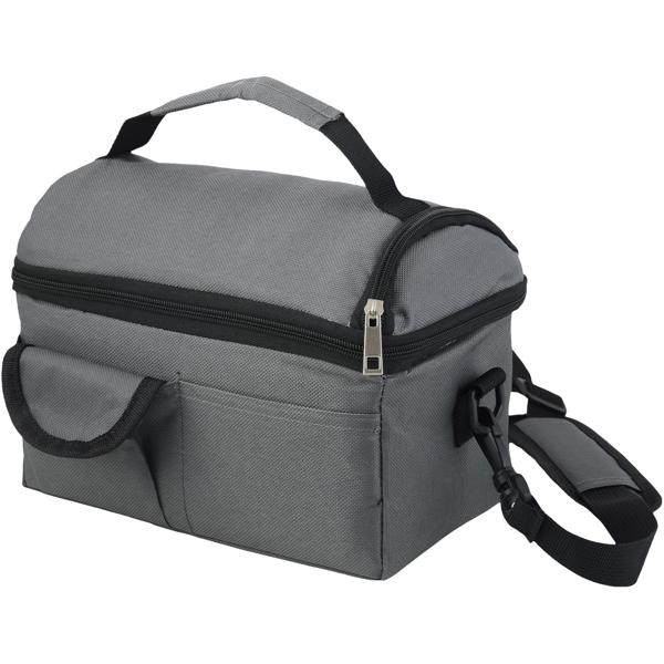 Mini-Kühltasche faltbar (6L) - Isoliert & auslaufsicher - Kühltasche mit Schultergurt, Tragegriffen & Trennfächern für Picknick & Büro