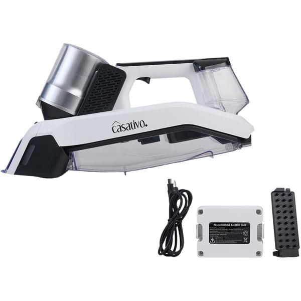 Kabelloser Profi Waschsauger 60W mit Li-Ion-Akku – Leistungsstarker Fleckenentferner für Polster, Textilien, Teppiche, Autositze – Akku-Reiniger Mobil Effizient