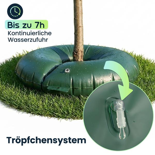 Baumbewässerungsring 55L für Sträucher & Bäume – Bewässerungsbeutel aus robustem PVC – UV-beständig – für Stammumfang bis 30 cm – Tröpfchensystem