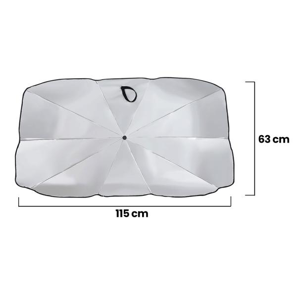 2er-Set Wärmeisolierender Sonnenschutz Windschutzscheibe 125x65cm: UV50+ Schutz – Hält Auto kühl, schützt Innenraum & Armaturen effektiv