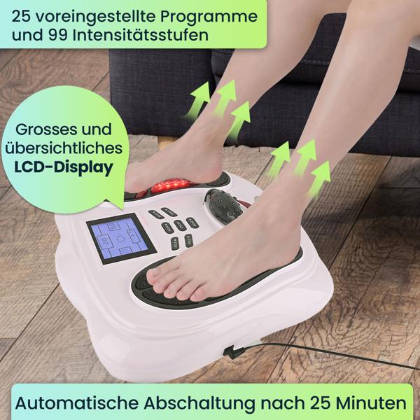 Fussreflexzonen-Massagegeraet mit IR-Waerme & Reizstrom: Ein Wellness-Gerät für entspannte Füsse & Körper - Vitalität & Wohlbefinden