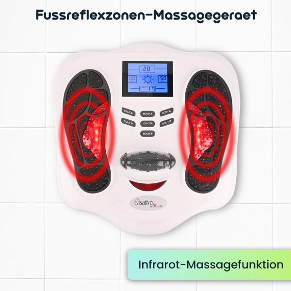 Fussreflexzonen-Massagegeraet mit IR-Waerme & Reizstrom: Ein Wellness-Gerät für entspannte Füsse & Körper - Vitalität & Wohlbefinden