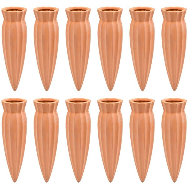 12er-Set XL-Tonkegel Bewässerungszapfen für Flaschen: Automatische Pflanzenbewässerung – Sorgenfrei Urlaub machen & gesunde Pflanzen geniessen