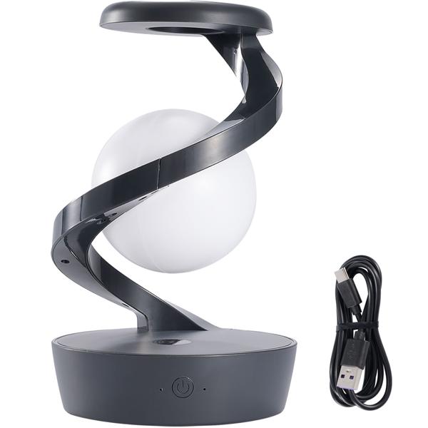 2 lampes de chevet sans fil RGB – sphère lumineuse en lévitation et chargeur à induction – design futuriste et moderne 