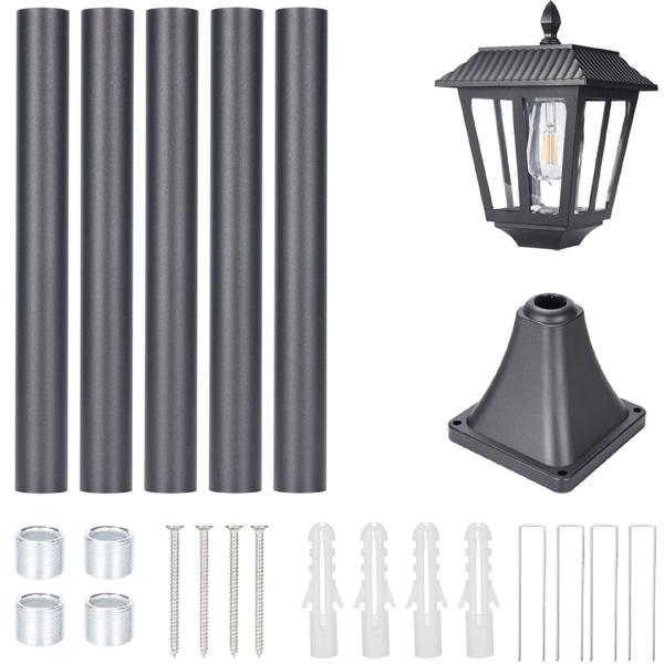 Hochleistungs Solar-LED-Gartenlaterne mit Dämmerungssensor - dimmbar & wetterfest IP44. Für stimmungsvolle Momente im Garten und auf der Terrasse