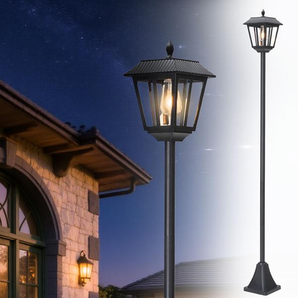 Hochleistungs Solar-LED-Gartenlaterne mit Dämmerungssensor - dimmbar & wetterfest IP44. Für stimmungsvolle Momente im Garten und auf der Terrasse