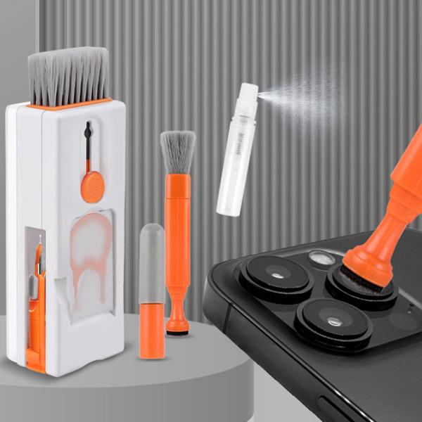 11-in-1 Reinigungsset für Tastatur, Smartphone & Kopfhörer – Multifunktionelles Reinigungs-Set mit Metallspitze, Bürsten & Linsen Reiniger