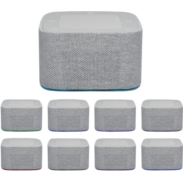 White Noise Wecker mit 32 Geräuschen – Bluetooth Lautsprecher & App-Steuerung, RGB Nachtlicht dimmbar, perfekter Schlaf/Entspannung