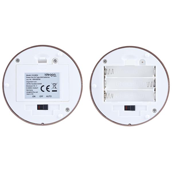 Elegante LED-Tischlampe mit Bewegungsmelder – Kabellose Flurleuchte mit warmweissem Licht – Ideal als Nachtlicht im Schlafzimmer