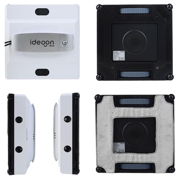 Profi-Fensterputz-Roboter mit Sprüh-Funktion & App-Steuerung: Intelligenter Reinigungsroboter für Fenster, Glas, Fliesen & Spiegel, inkl. Pads