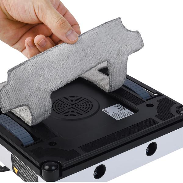 Profi-Fensterputz-Roboter mit Sprüh-Funktion & App-Steuerung: Intelligenter Reinigungsroboter für Fenster, Glas, Fliesen & Spiegel, inkl. Pads