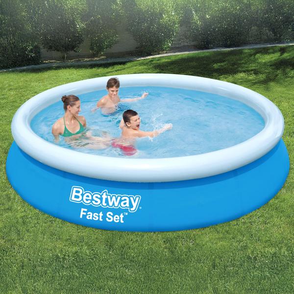 XL Pool mit Filterpumpe, Ø 3,66 m x 76 cm - ein grosser Gartenpool für ungetrübten Badespass und die perfekte Erfrischung 
