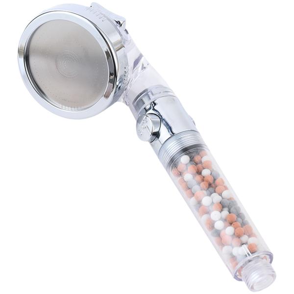 Innovativer Wasserspar-Duschkopf mit Filter & 3 Strahlarten für weniger Verbrauch & mehr Genuss - mit Mineralsteinen für ein luxuriöses Duscherlebnis