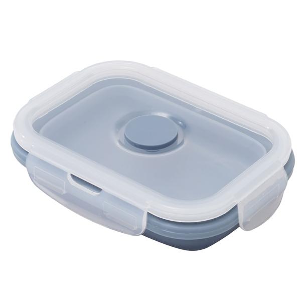 8er-Set Silikon-Frischhaltedosen - Zusammenklappbare & faltbare Lunchbox, Bento Box, BPA-frei, mikrowellengeeignet, mit Clip-Verschluss Deckeln