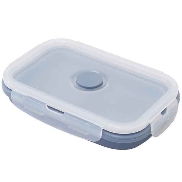 8er-Set Silikon-Frischhaltedosen - Zusammenklappbare & faltbare Lunchbox, Bento Box, BPA-frei, mikrowellengeeignet, mit Clip-Verschluss Deckeln