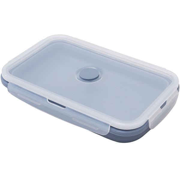 8er-Set Silikon-Frischhaltedosen - Zusammenklappbare & faltbare Lunchbox, Bento Box, BPA-frei, mikrowellengeeignet, mit Clip-Verschluss Deckeln