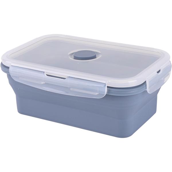 8er-Set Silikon-Frischhaltedosen - Zusammenklappbare & faltbare Lunchbox, Bento Box, BPA-frei, mikrowellengeeignet, mit Clip-Verschluss Deckeln