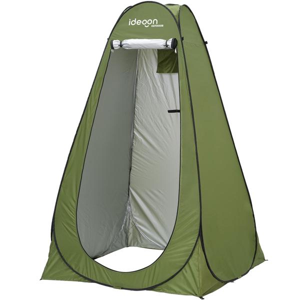 Pop-Up Toilettenzelt - Duschzelt & Umkleidezelt für Camping, Strand & Outdoor, tragbares Sichtschutzzelt grün, schneller Aufbau