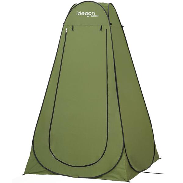 Pop-Up Toilettenzelt - Duschzelt & Umkleidezelt für Camping, Strand & Outdoor, tragbares Sichtschutzzelt grün, schneller Aufbau