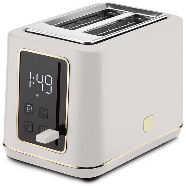 Moderner LED Toaster (Sahara) mit 7 präzisen Röststufen & digitalem LED Display: Perfekter Toast - Auftaufunktion, Aufwärmfunktion & Stopptaste