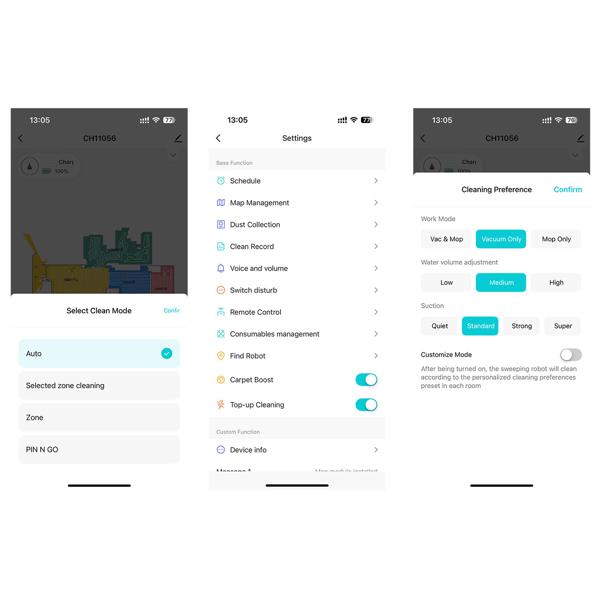 Ultimativer Saug-Wisch-Roboter 6000 Pa mit 2-in-1 Wischfunktion, Li-Ionen-Akku, Laser-Navigation - Smart-Home WLAN Saugwischer 
