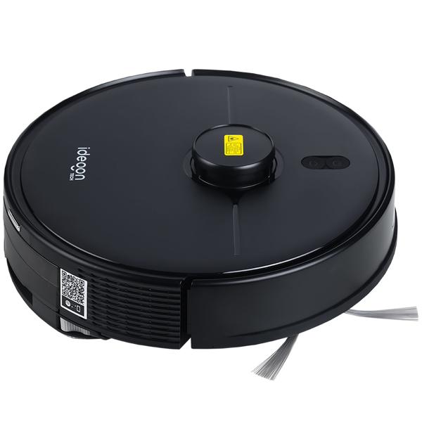Ultimativer Saug-Wisch-Roboter 6000 Pa mit 2-in-1 Wischfunktion, schwarz - Li-Ionen-Akku, Laser-Navigation - Smart-Home WLAN Saugwischer 