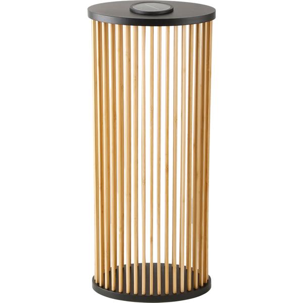 Stilvolle Solar-Laterne aus Bambus 60cm – Warmweisse LED Gartenleuchte, die perfekte wetterfeste Aussen-Deko für Ihre Terrasse & Garten